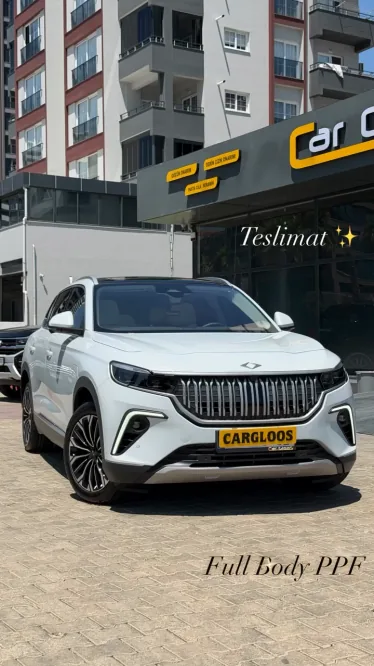 Togg T10X · full body PPF teslimat, CarGloos Mersin önü